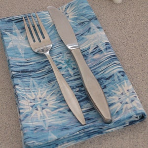 Cloth Napkins - North Star, Large, Double sided, Cotton, Set of Four