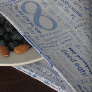 Cloth Napkins - Resolutions, Large, Double sided, Cotton, Set of Four