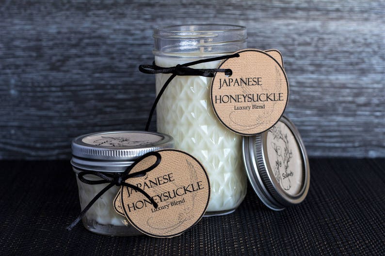 Japanese Honeysuckle Luxury Handmade Soy Candle Etsy Australia