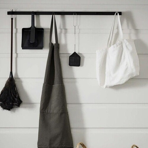 Modern Black Peg Rail Black Coat Rack Coat Rack in Black Etsy