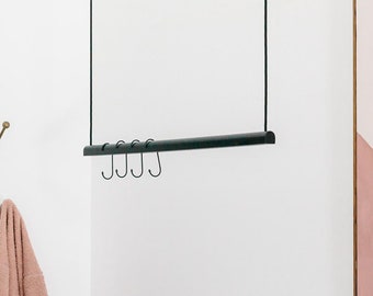 Hanging Clothes Rack Sm Black | Modern Garment Racks