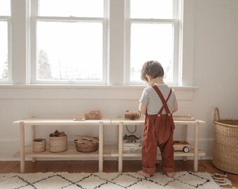 modern nursery bookshelf