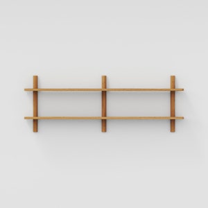 Brown floating shelf