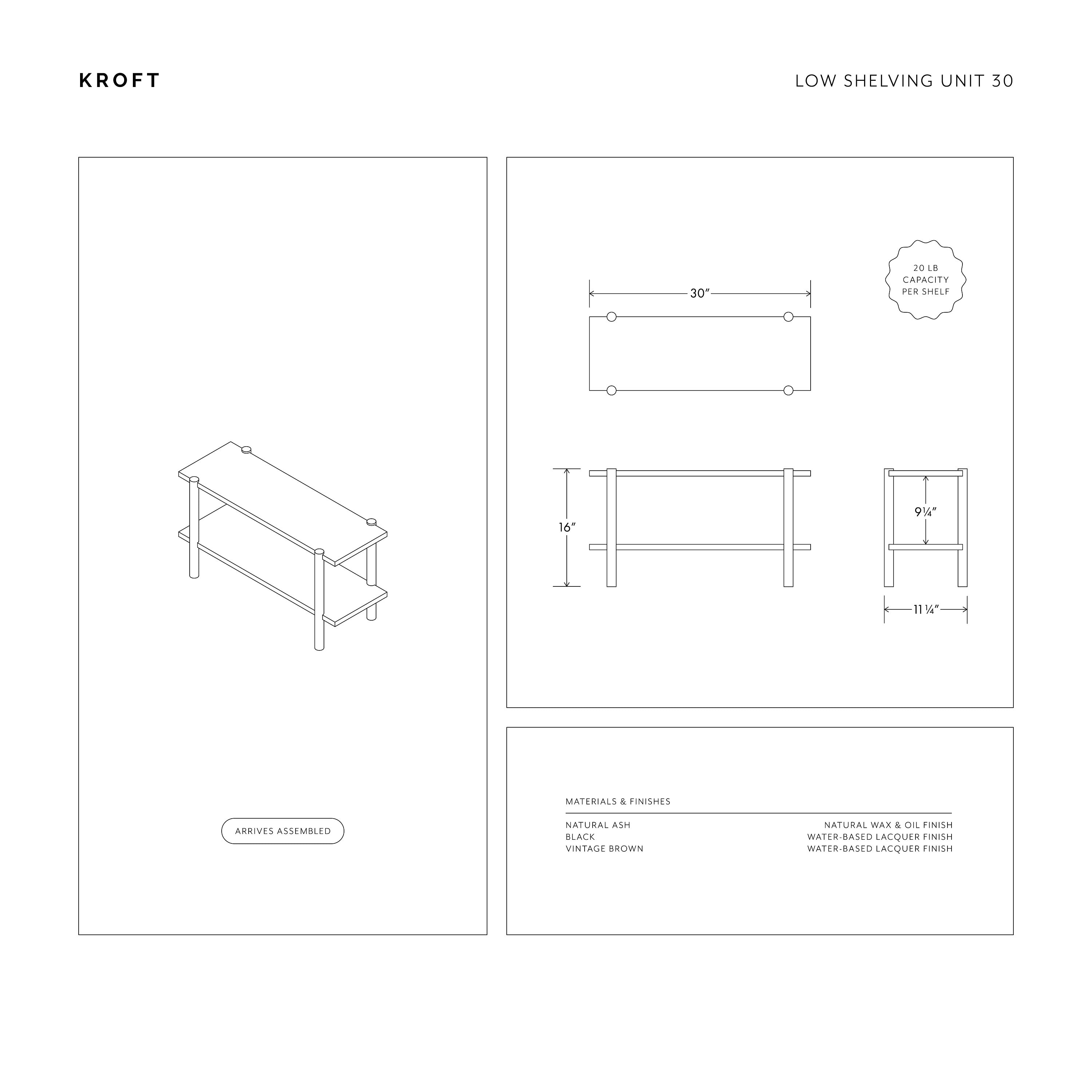 Low Shelving Unit Wooden Shelving Unit Modern Shelving Unit Etsy Canada