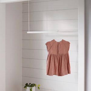 Hanging Clothes Rack Lg White | Modern Garment Racks