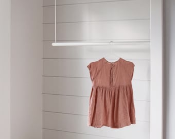Hanging Clothes Rack Lg White | Modern Garment Racks