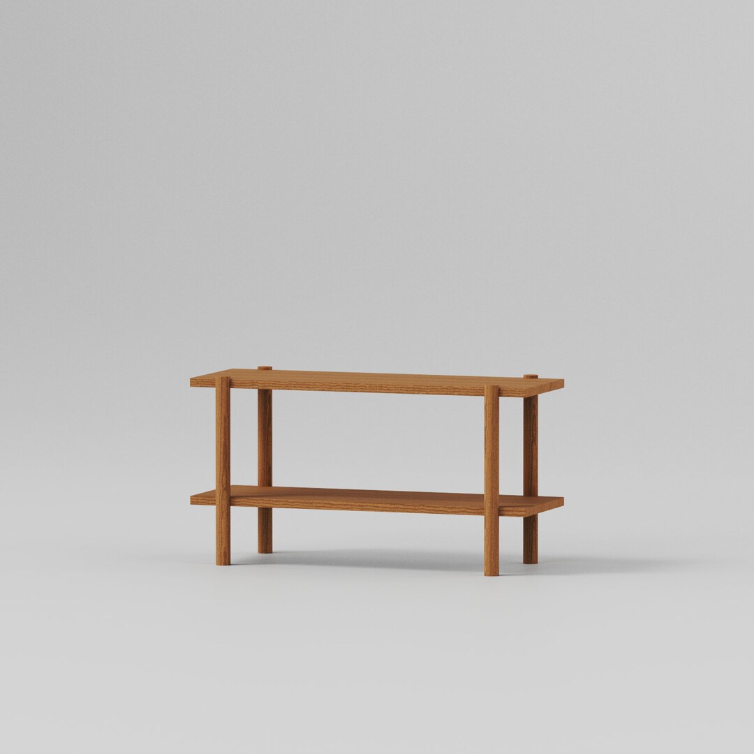 Low Shelving Unit, Wooden Shelving Unit, Modern Shelving Unit, Low