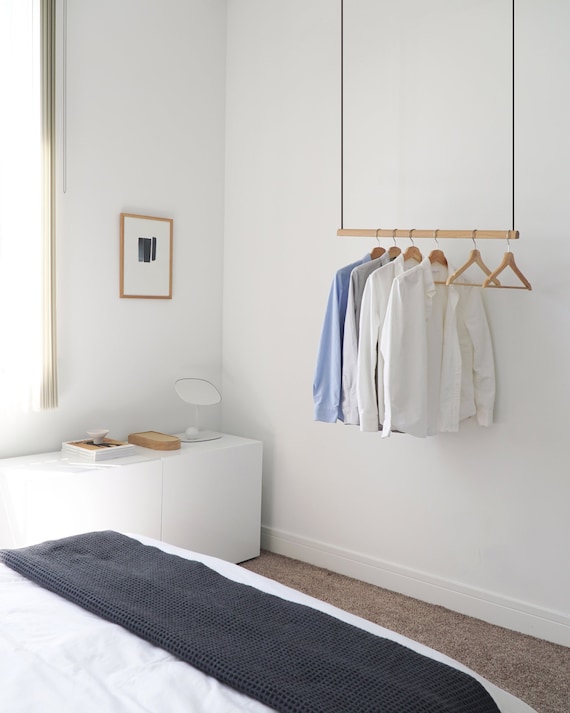 Hanging Clothes Rack Ceiling Mounted Hanging Clothes Rack Modern Clothes Rack By Kroft