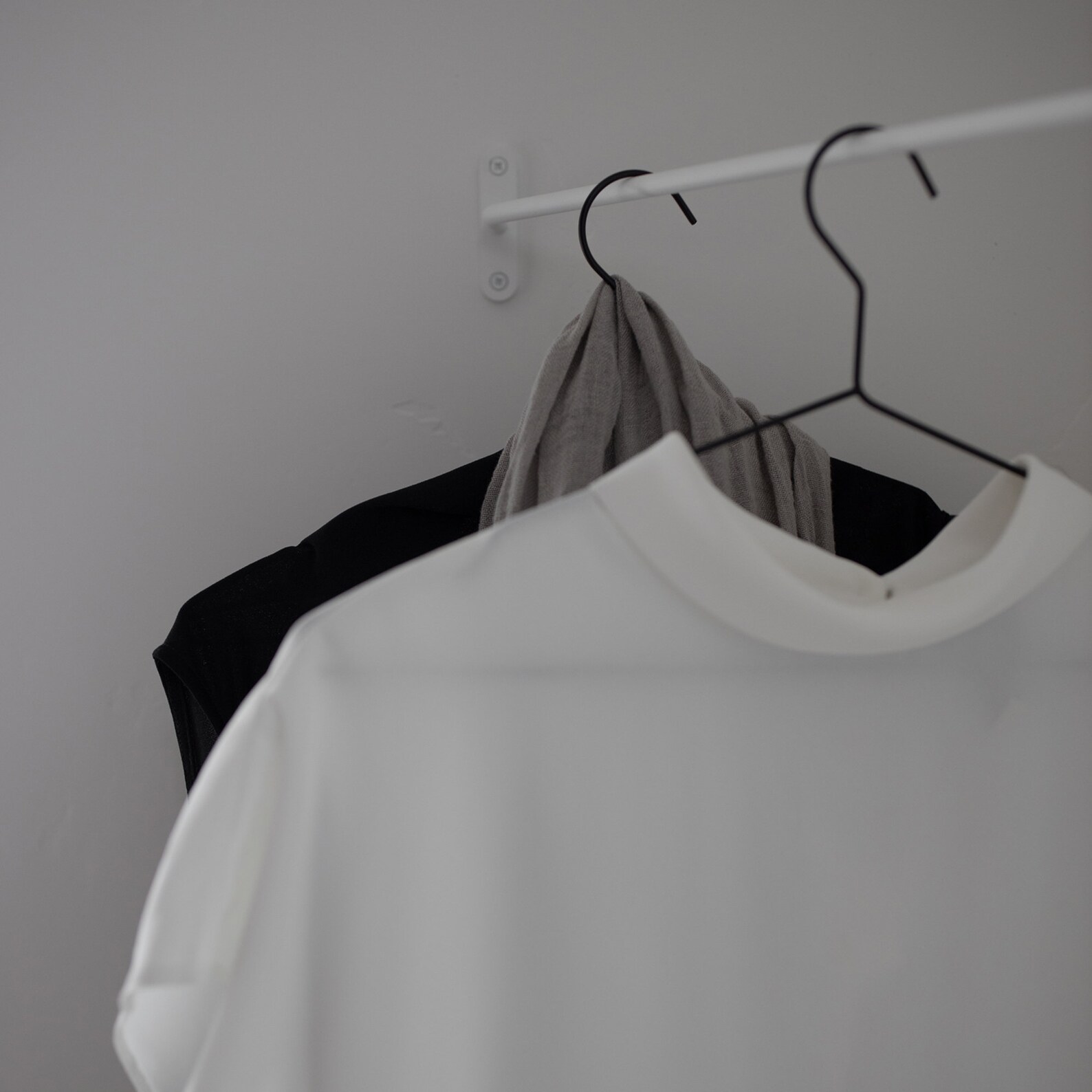 Corner Clothes Rack White Wall Clothes Rack Corner Hanging Etsy