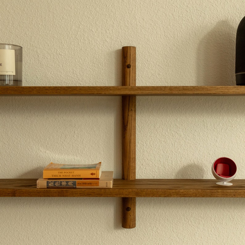 Double Floating Shelf 45 Modern Wall Shelving image 4