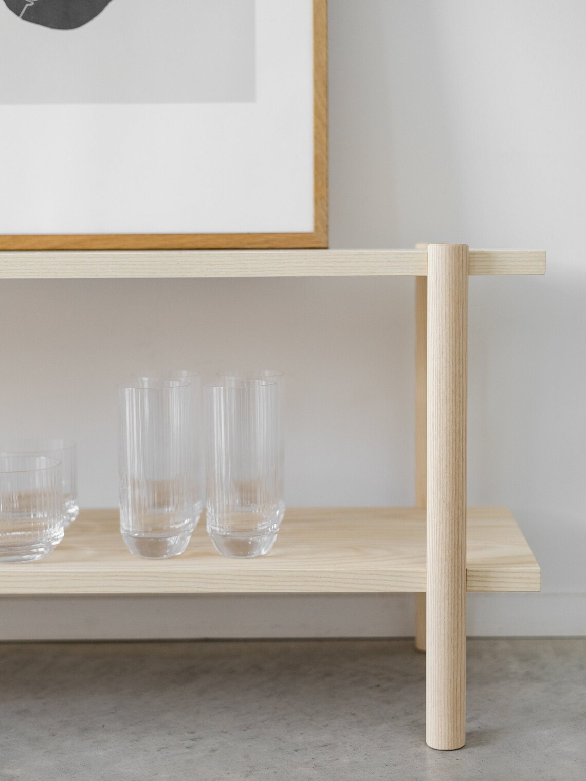 Low Shelving Unit Wooden Shelving Unit Modern Shelving Unit Etsy