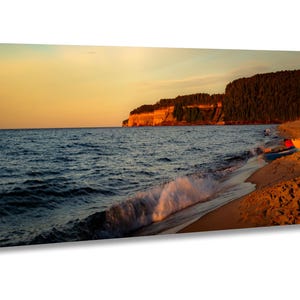 Pictured Rock Beach, Lake Superior - Premium Paper, Canvas, Acrylic, Metal/Aluminum