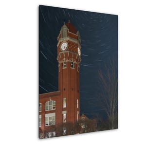 Chelsea Clock Tower Star Trails Art Print: Modern Architecture Wall Decor