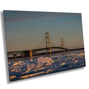 Bridge Wall Art - Modern Bridge Decor on Premium Paper, Canvas, Acrylic, Metal, Urban Landscape Poster for Home & Office
