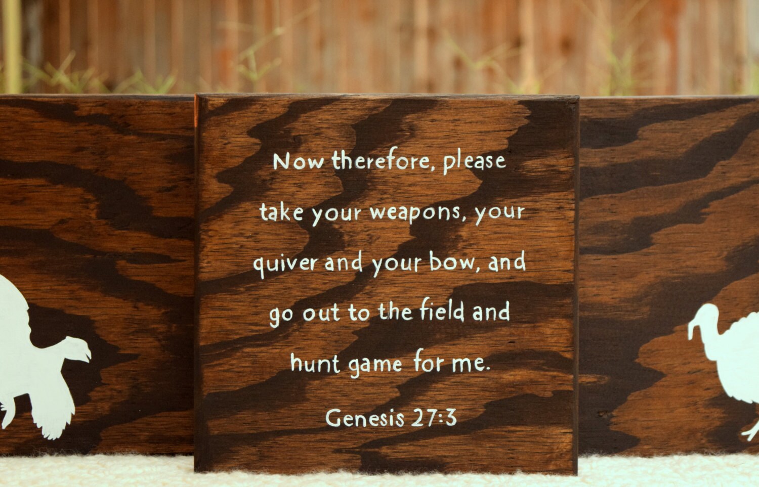 Hunting decor country rustic sign bible verse hunting Etsy
