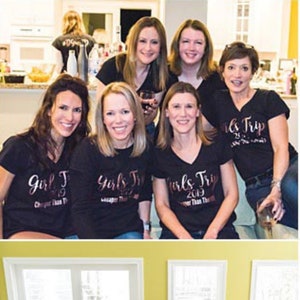 Girls Trip Shirts 2022 (Cheaper Than Therapy) Tshirts for an Annual Trip, Spa Weekend, Winery Tour, Women Getaway, Cruise, Vacation, etc.