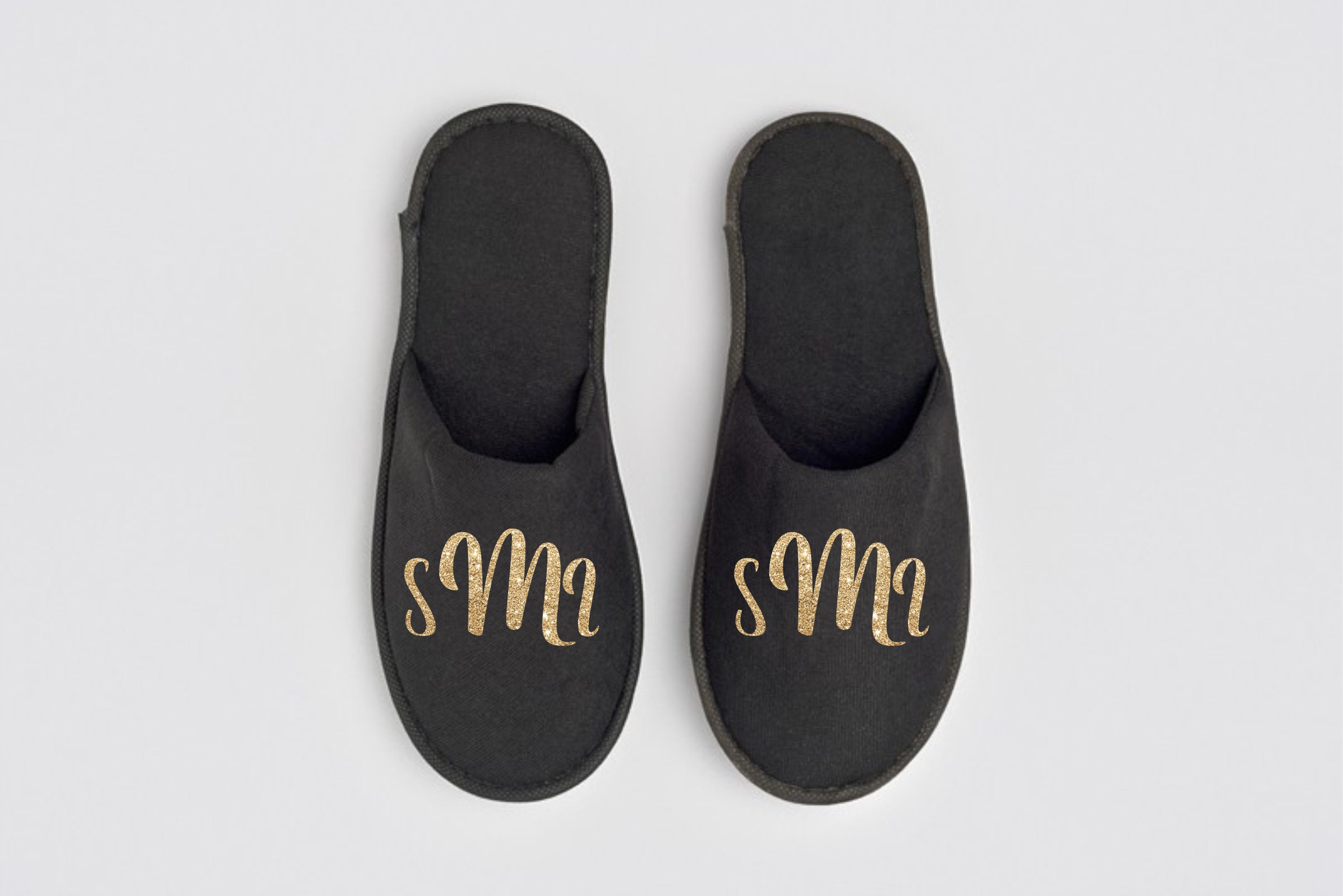 monogrammed slippers mens