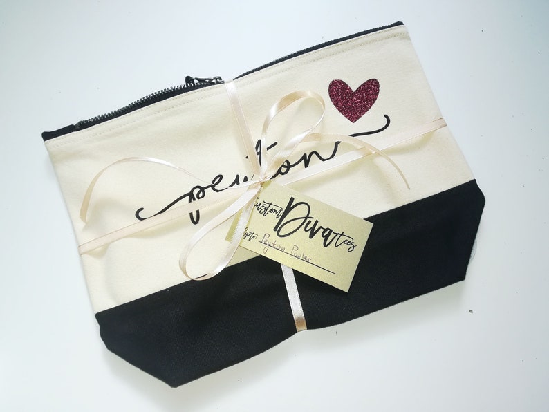 Personalized Gift for Women Custom Birthday Gift Personalized Makeup Bag Personalized Gift for Mom from Daughter Personalized Gift