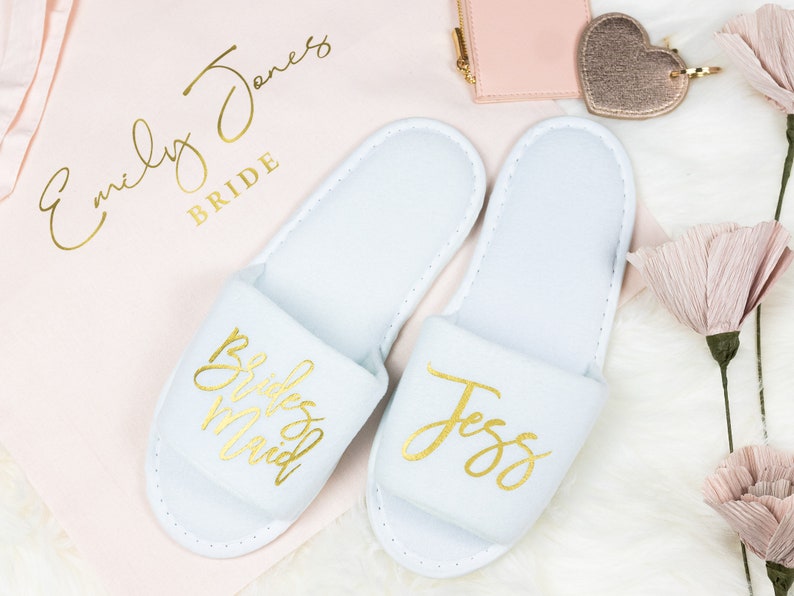 monogrammed slippers