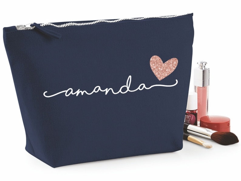 Personalized Gift for Women Custom Birthday Gift Personalized Makeup Bag Personalized Gift for Mom from Daughter Personalized Gift