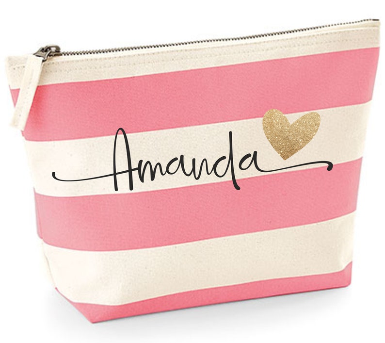 Makeup Bag Personalized Custom Makeup Bag Personalized Bag Etsy