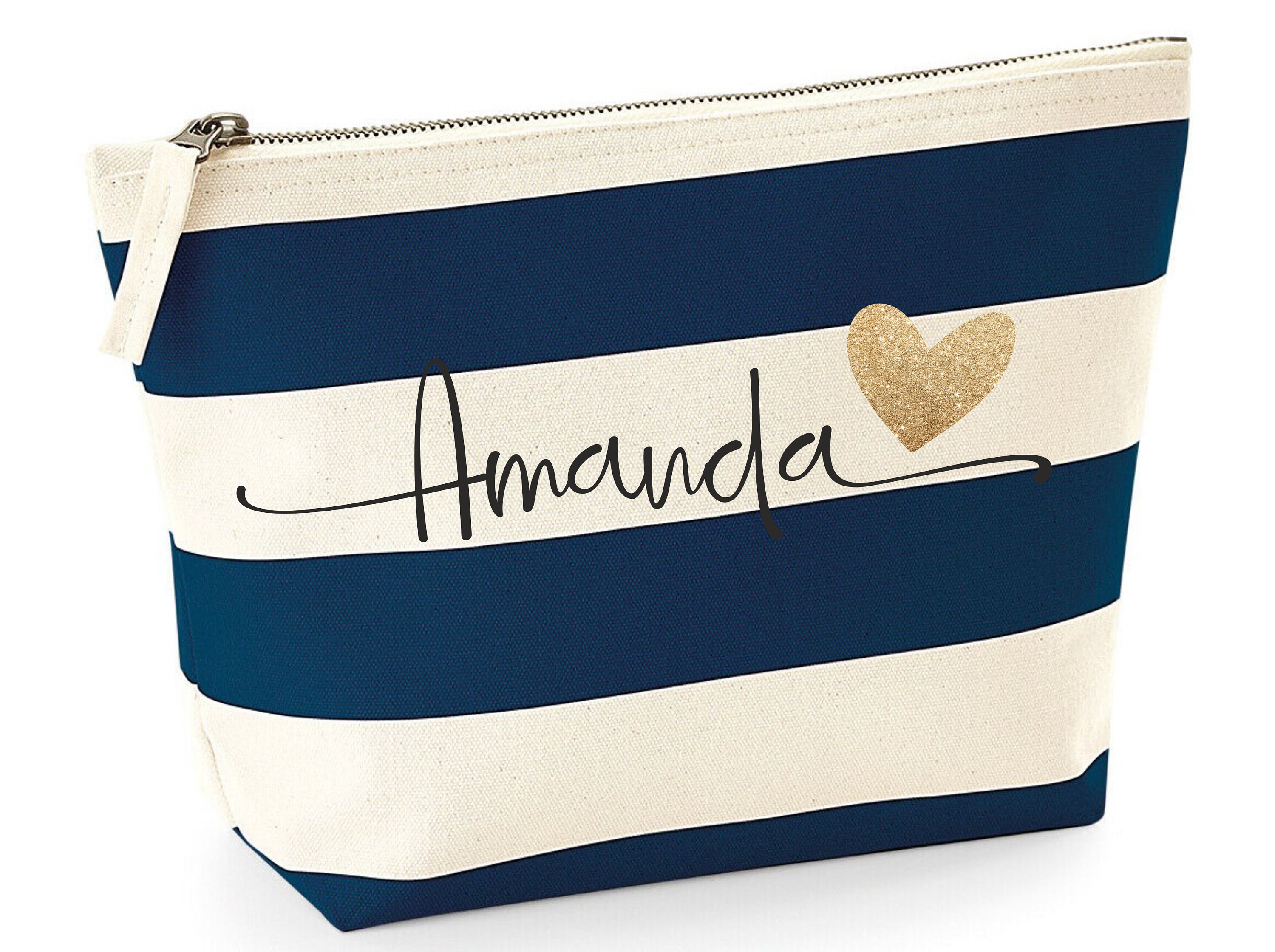 Geschenk Zum Ruhestand - Cremeweiße Make-up-Tasche Mit Spruch, Ca. 25x17x5 Cm, Wasserabweisend, Für Kollegen & Freunde
