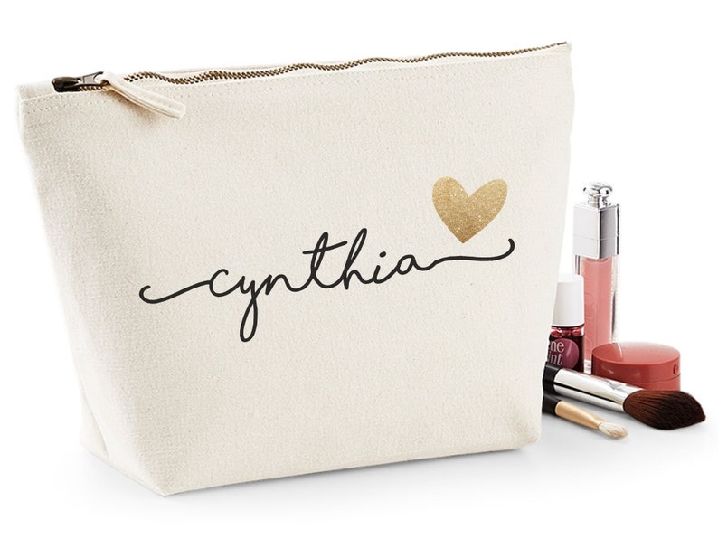 Personalized Gift for Women Custom Birthday Gift Personalized Makeup Bag Personalized Gift for Mom from Daughter Personalized Gift