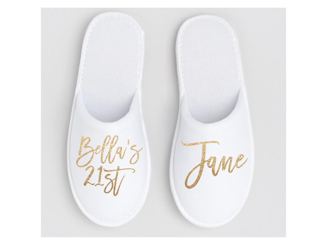 Regalos de fiesta de cumpleaños para adultos: pantuflas personalizadas con  el nombre del invitado (personalizadas y hechas a pedido) México