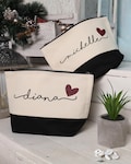 Personalized Canvas Makeup Bag for Women with Custom Name product logo