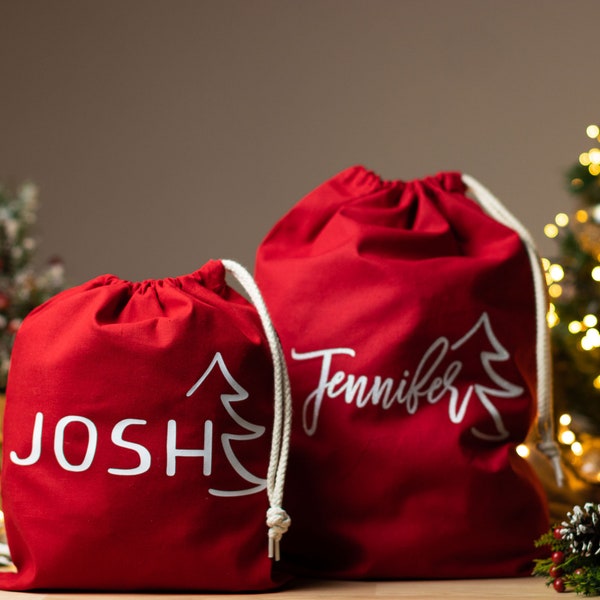 Custom Santa Bag for Christmas Gifts Santa Sacks for Christmas Presents Christmas Gift Wrap Christmas Gift Bag Stocking Stuffer Stuffers