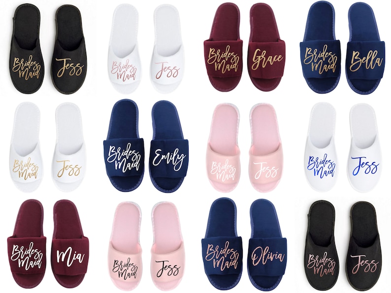 Personalized Slippers With Custom Initials/monogram for the Etsy