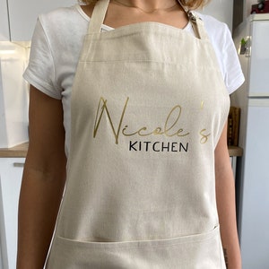 Kitchen Apron Custom Apron Cute Apron Housewarming Gift Mothers Day Gift For Mom New Home Gift Hostess Gift Kitchen Decor Cooking Gift Chef image 2