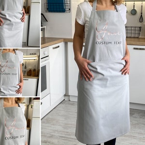 Kitchen Apron Custom Apron Cute Apron Housewarming Gift Mothers Day Gift For Mom New Home Gift Hostess Gift Kitchen Decor Cooking Gift Chef image 1