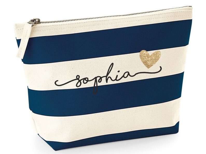 Makeup Bag Personalized Custom Makeup Bag Personalized Bag Etsy