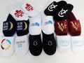 Personalized hotel slippers with your custom small business logo (corporate gifts), branded slippers for employee gifts, open houses, etc. product logo
