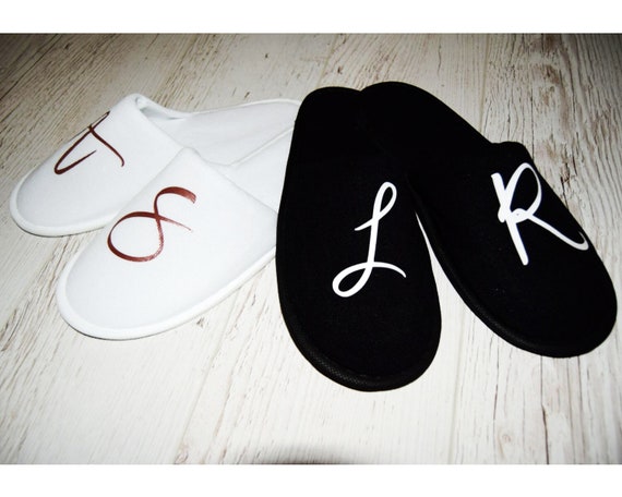monogrammed slippers mens