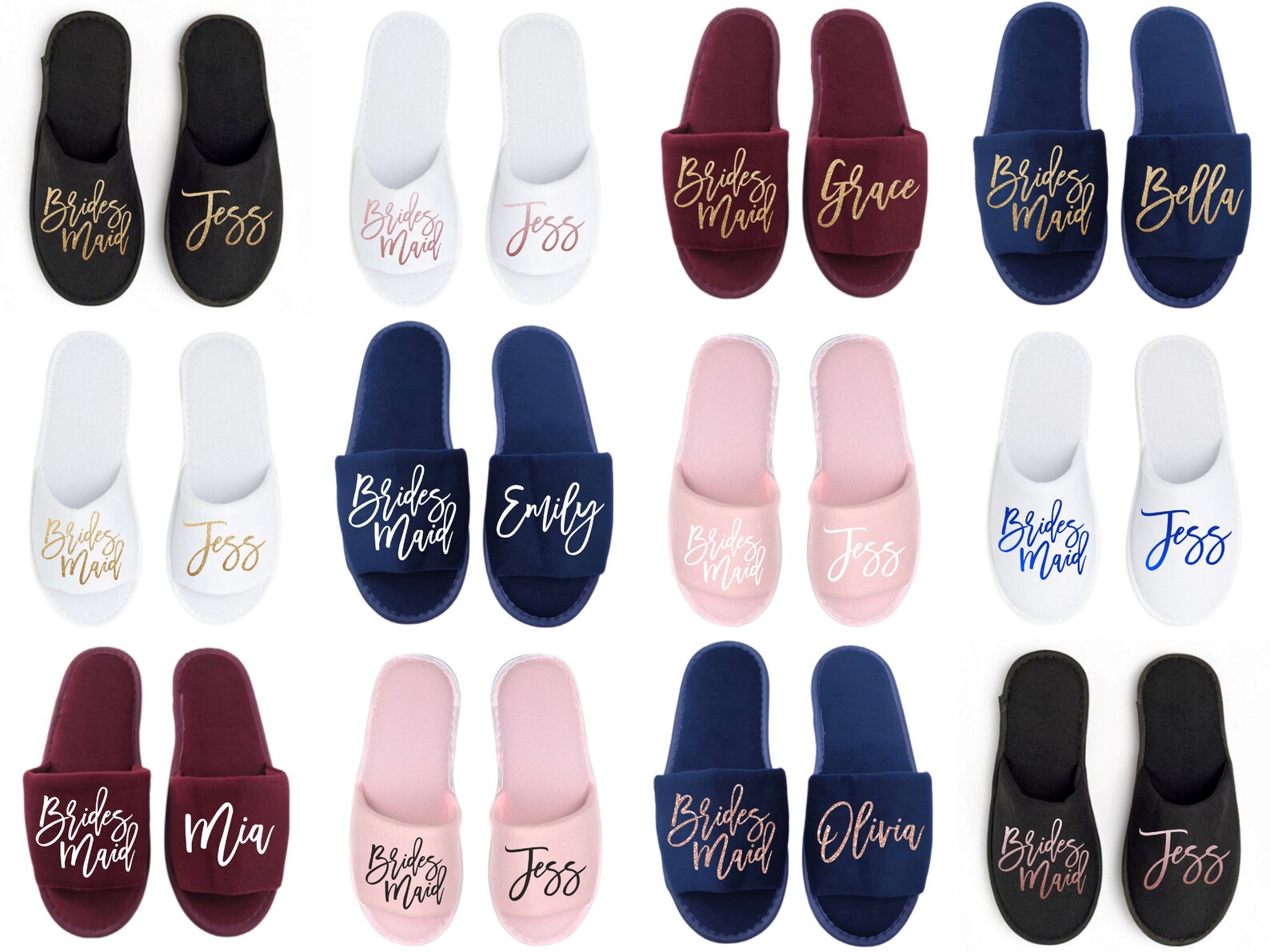 monogrammed slippers
