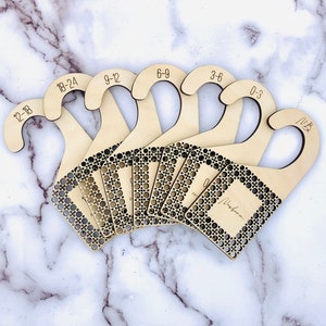 Baby Clothes Dividers for Nursery | Boho Nursey Decor | Baby Clothes Dividers | Nursey Organization | Closet Dividers for Nursery