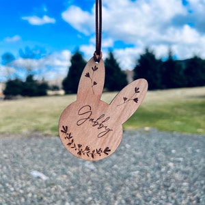 Bunny Easter Tag for Easter Basket, Custom Easter Basket Tag, Custom Bunny Easter Tag, Easter Bunny Gift Tag