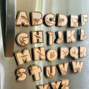 Wood Letter Magnet 