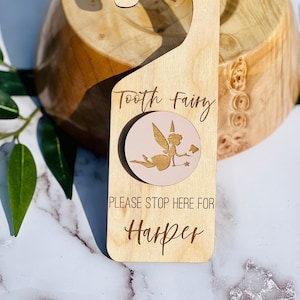 Tooth Fairy Door Hanger, Personalized Tooth Fairy Door Hanger, Tooth Fairy Door Hanger with Money Slot, Tooth Fairy Pillow For Girl