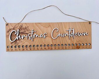Candy Cane Christmas Countdown, Christmas Countdown Sign, Candy Cane Advent Calendar