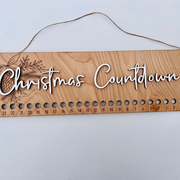 Candy Cane Christmas Countdown, Christmas Countdown Sign, Candy Cane Advent Calendar