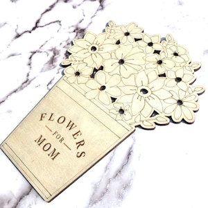 Flowers for Mom | Mothers Day Gift | Wooden Flower Holder for Mom | Mothers day Craft | Flowers for Mommy