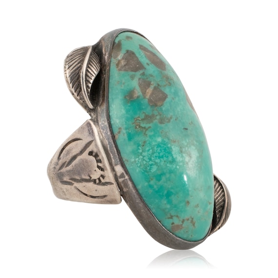 Navajo Carrico Lake Turquoise Ring