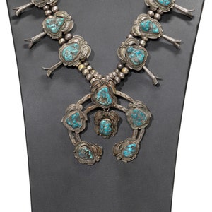 Navajo Turquoise Squash Blossom image 2