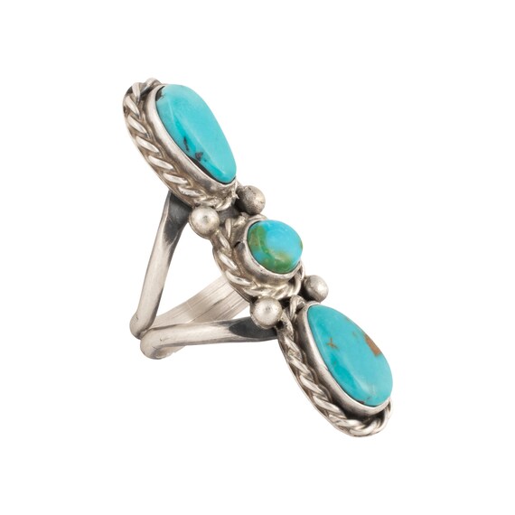 Navajo Turquoise Ring - image 2