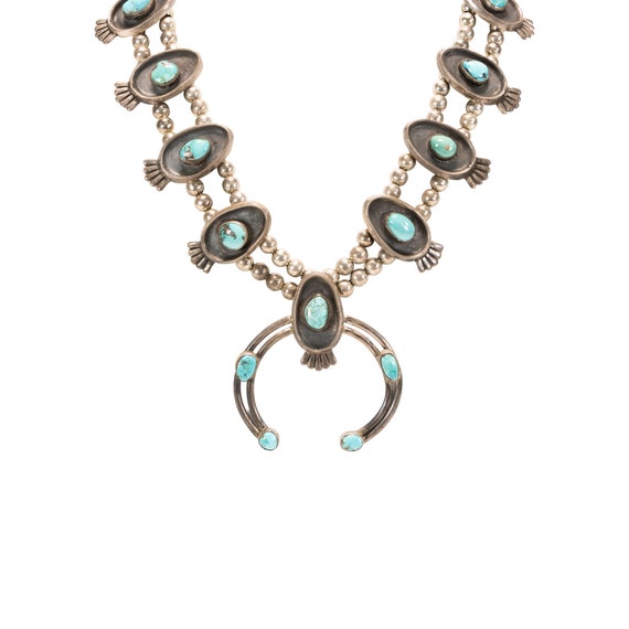 Navajo Turquoise Squash Blossom - image 2