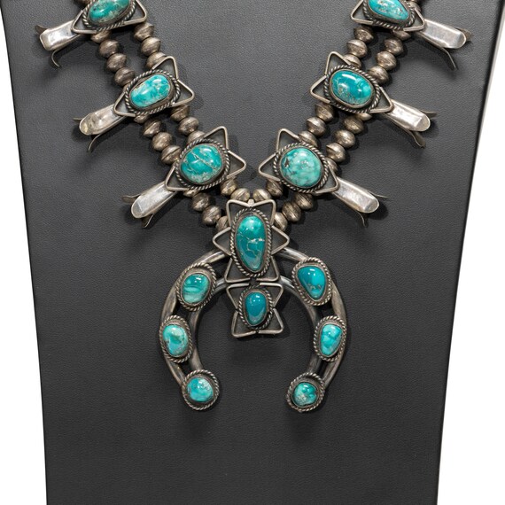 Navajo Turquoise Squash Blossom - image 2