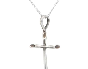 Sterling Silver Cross Pendant Necklace
